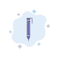 Pen Pencil Design Blue Icon on Abstract Cloud Background vector