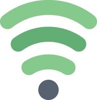 Wifi Services Signal  Flat Color Icon Vector icon banner Template