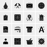 16 Business Universal Icons Vector Creative Icon Illustration to use in web and Mobile Related project