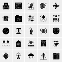 25 iconos de negocios universales vector ilustración de icono creativo para usar en proyectos relacionados con la web y dispositivos móviles