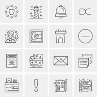 16 Business Universal Icons Vector Creative Icon Illustration to use in web and Mobile Related project