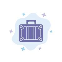 Beach Holiday Transportation Travel Blue Icon on Abstract Cloud Background vector