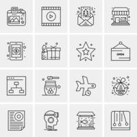 16 Business Universal Icons Vector Creative Icon Illustration to use in web and Mobile Related project