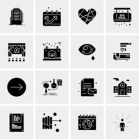 16 Business Universal Icons Vector Creative Icon Illustration to use in web and Mobile Related project