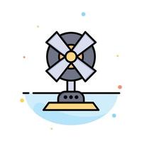 Electric Fan Home Machine Abstract Flat Color Icon Template vector