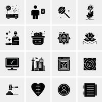 16 Business Universal Icons Vector Creative Icon Illustration to use in web and Mobile Related project