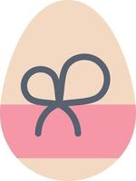 Egg Gift Spring Eat  Flat Color Icon Vector icon banner Template