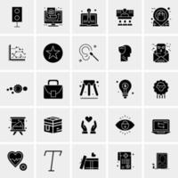 25 iconos de negocios universales vector ilustración de icono creativo para usar en proyectos relacionados con la web y dispositivos móviles