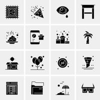 16 Business Universal Icons Vector Creative Icon Illustration to use in web and Mobile Related project