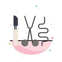 Instruments Surgery Tools Medical Abstract Flat Color Icon Template vector