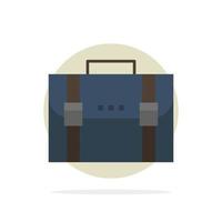 Briefcase Business Case Documents Marketing Portfolio Suitcase Abstract Circle Background Flat color Icon vector