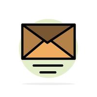 Mail Email Text Abstract Circle Background Flat color Icon vector