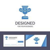 Creative Business Card and Logo template Education Progress Training Vector Illustration