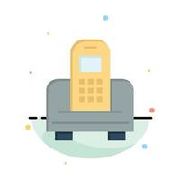 Device Mobile Cell Hardware Abstract Flat Color Icon Template vector