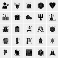 25 iconos de negocios universales vector ilustración de icono creativo para usar en proyectos relacionados con la web y dispositivos móviles