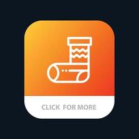 Celebration Christmas Festivity Gift Mobile App Button Android and IOS Line Version vector