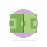 Field Football Game Pitch Soccer Abstract Circle Background Flat color Icon vector