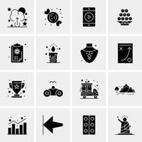 16 Business Universal Icons Vector Creative Icon Illustration to use in web and Mobile Related project