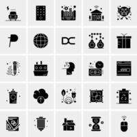 25 iconos de negocios universales vector ilustración de icono creativo para usar en proyectos relacionados con la web y dispositivos móviles