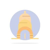 Chrysler Building Usa Abstract Circle Background Flat color Icon vector