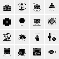 16 Business Universal Icons Vector Creative Icon Illustration to use in web and Mobile Related project