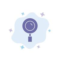 Find Magnifier Magnifying Search Blue Icon on Abstract Cloud Background vector