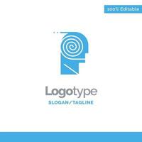 mejor comprensión definición aprendizaje estudio azul sólido logotipo plantilla lugar para eslogan vector