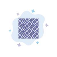 Tile Floor Slab Square Stripes Tiles Wall Blue Icon on Abstract Cloud Background vector