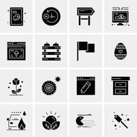 16 Business Universal Icons Vector Creative Icon Illustration to use in web and Mobile Related project