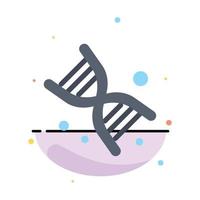 Bio Dna Genetics Technology Abstract Flat Color Icon Template vector