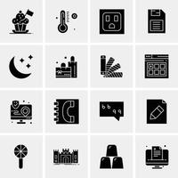 16 Business Universal Icons Vector Creative Icon Illustration to use in web and Mobile Related project