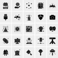 25 iconos de negocios universales vector ilustración de icono creativo para usar en proyectos relacionados con la web y dispositivos móviles