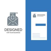 Bug Emails Email Malware Spam Threat Virus Grey Logo Design and Business Card Template vector