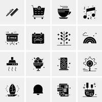 16 Business Universal Icons Vector Creative Icon Illustration to use in web and Mobile Related project