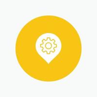 Gear Setting Location Map vector