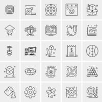 25 Universal Business Icons Vector Creative Icon Illustration to use in web and Mobile Related project