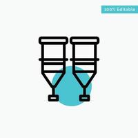 Blood Healthcare Medical Syringe Transfusion turquoise highlight circle point Vector icon