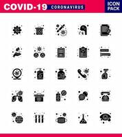 Coronavirus Awareness icon 25 Solid Glyph icons icon included health people medicine man cough viral coronavirus 2019nov disease Vector Design Elements