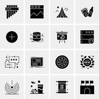 16 Business Universal Icons Vector Creative Icon Illustration to use in web and Mobile Related project