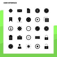 25 User Interface Icon set Solid Glyph Icon Vector Illustration Template For Web and Mobile Ideas for business company