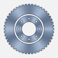 Gear wheel. Metal cogwheel. Gear setting icon. Machine gear icon. Industrial icon. Vector illustration