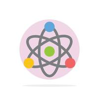 Atom Educate Education Abstract Circle Background Flat color Icon vector