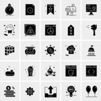 25 iconos de negocios universales vector ilustración de icono creativo para usar en proyectos relacionados con la web y dispositivos móviles