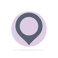 Location Map Marker Mark Abstract Circle Background Flat color Icon vector