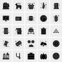 25 iconos de negocios universales vector ilustración de icono creativo para usar en proyectos relacionados con la web y dispositivos móviles