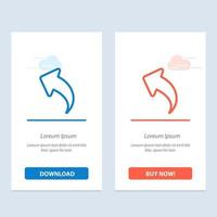 Arrow Left Up Arrows  Blue and Red Download and Buy Now web Widget Card Template vector