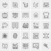 25 Universal Business Icons Vector Creative Icon Illustration to use in web and Mobile Related project