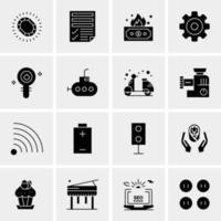 16 Business Universal Icons Vector Creative Icon Illustration to use in web and Mobile Related project