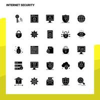 25 Internet Security Icon set Solid Glyph Icon Vector Illustration Template For Web and Mobile Ideas for business company