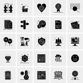 25 iconos de negocios universales vector ilustración de icono creativo para usar en proyectos relacionados con la web y dispositivos móviles